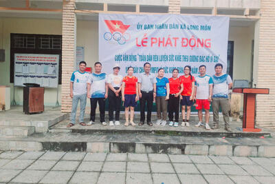 UBND XÃ LONG MÔN TỔ CHỨC NGÀY CHẠY OLYMPIC VÌ SỨC KHỎE TOÀN DÂN NĂM 2025 TRÊN ĐỊA BÀN XÃ